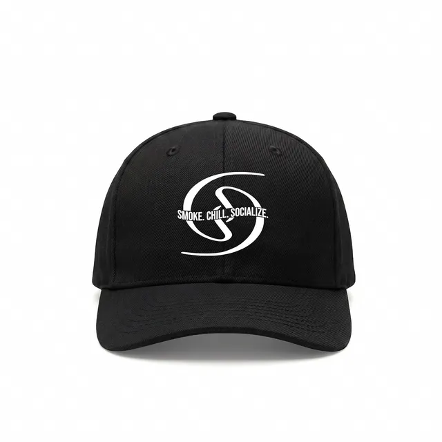 social-smoke-smoke-chill-socialize-cap-black-snapback-kappe image 1