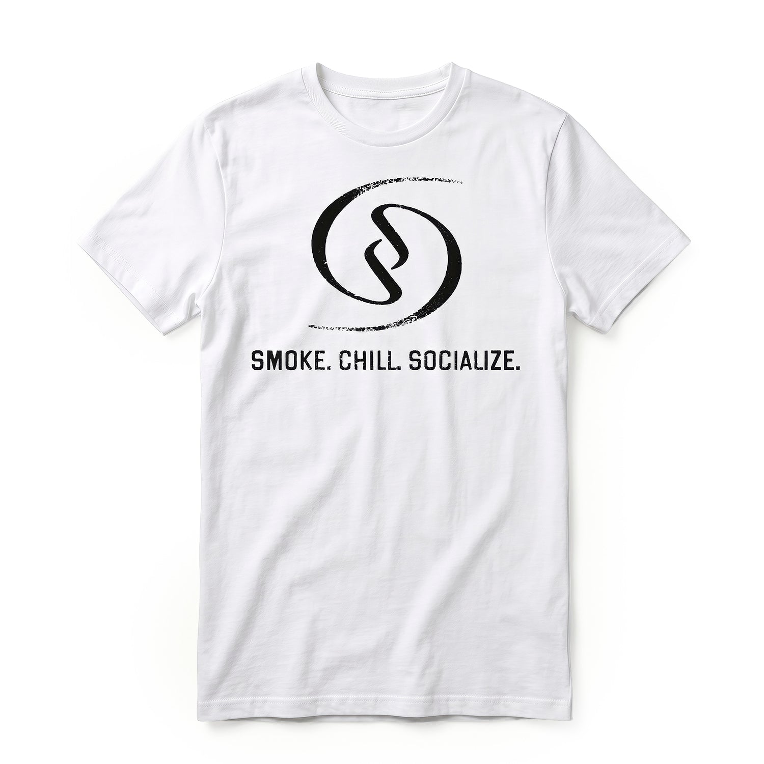social-smoke-smoke-chill-socialize-t-shirt-white image 1