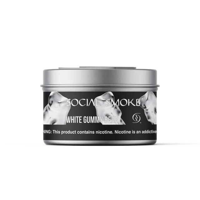 social-smoke-white-gummy-bear-shisha-tabak image 1