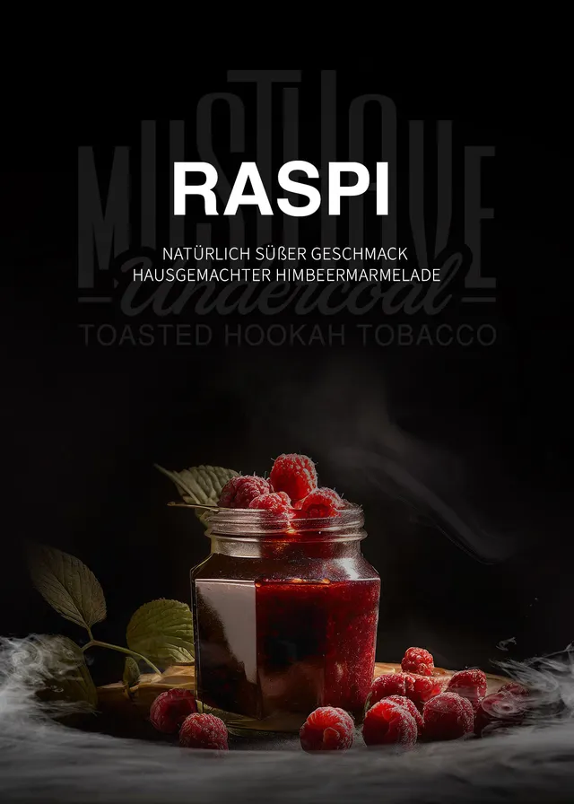 musthave-raspi-dark-blend-wasserpfeifentabak-200g-himbeer-marmelade image 1