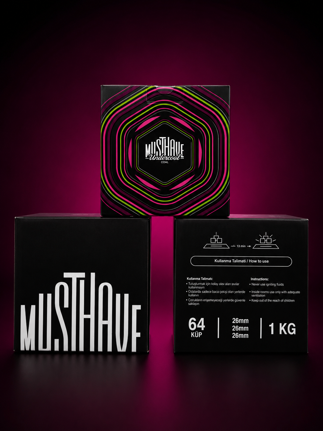 musthave-26er-naturkohle-1kg-kokoskohle-26mm image 2