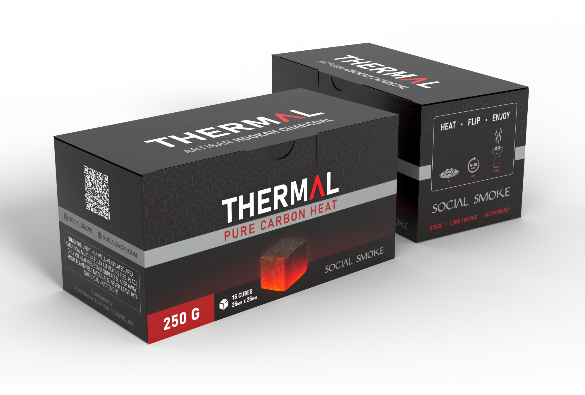 social-smoke-thermal-charcoal-26mm-shisha-kohle image 1