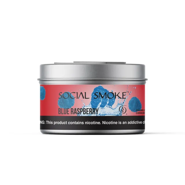 social-smoke-blue-raspberry-shisha-tabak image 1