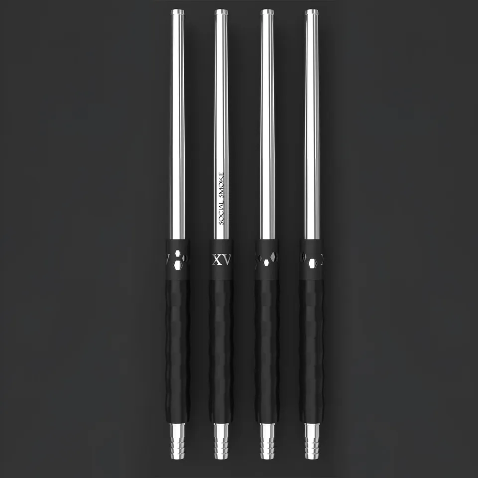 social-smoke-xv-hose-handle-schlauchgriff-edelstahl image 1