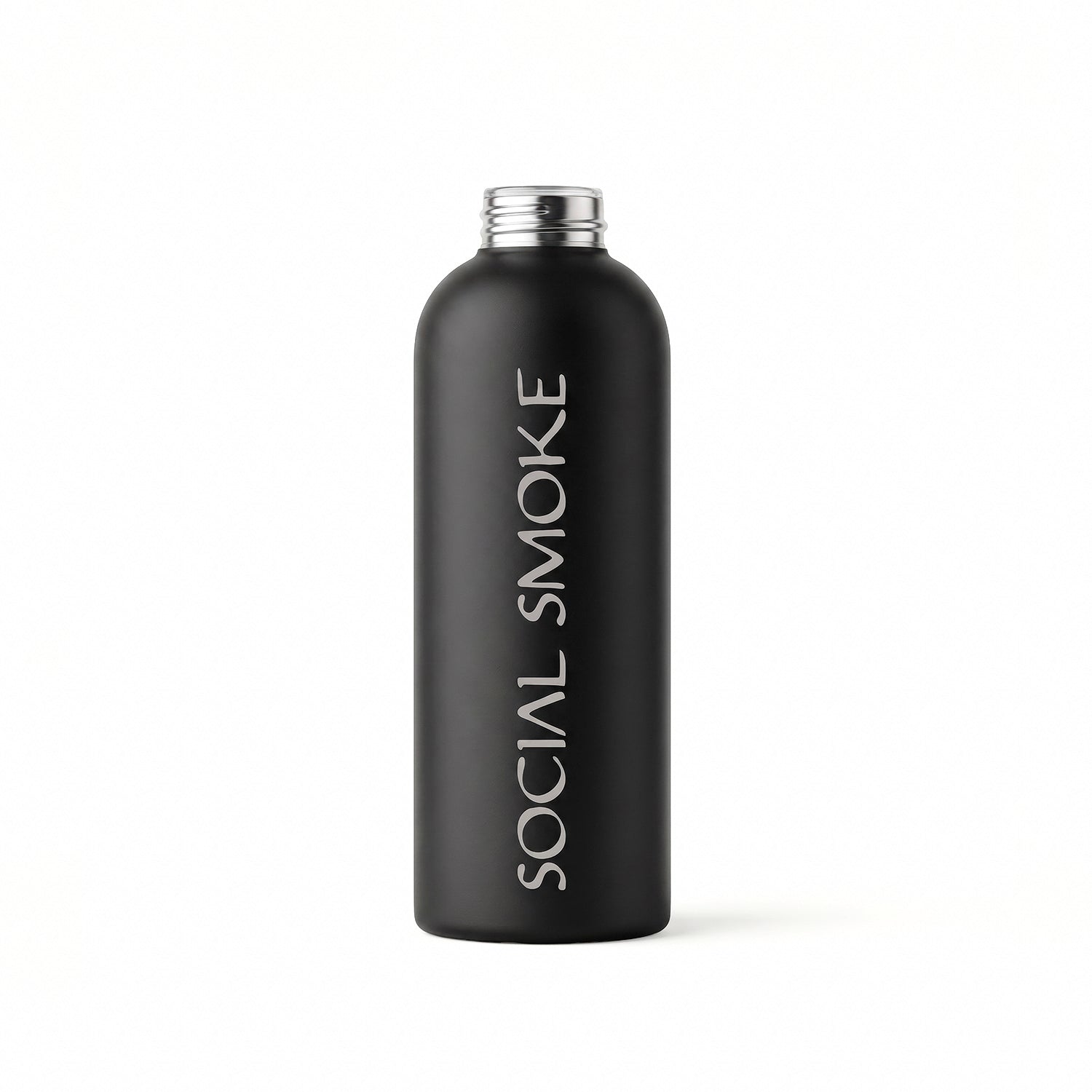 social-smoke-water-bottle-trinkflasche-matt-schwarz image 1