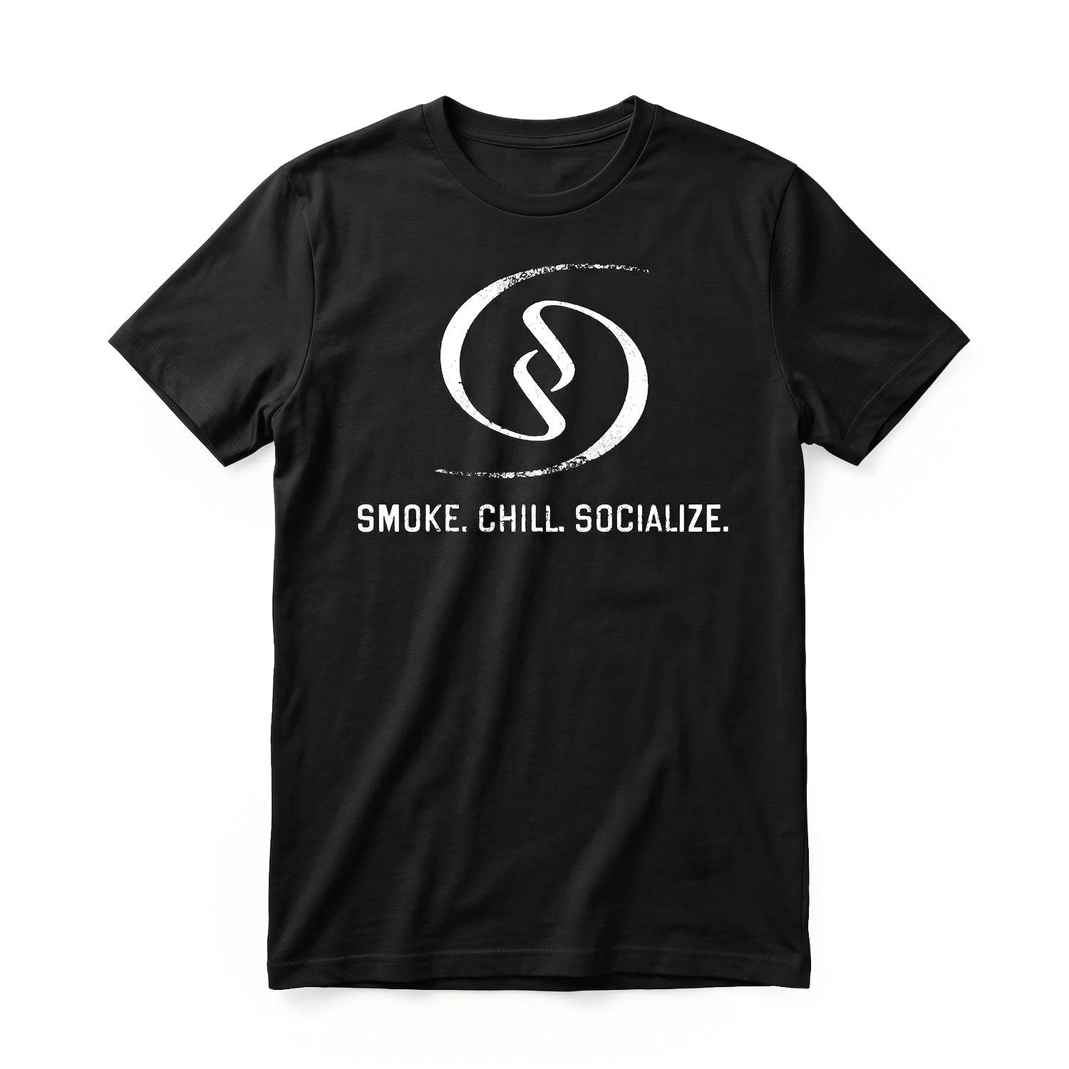 social-smoke-smoke-chill-socialize-t-shirt-black image 1