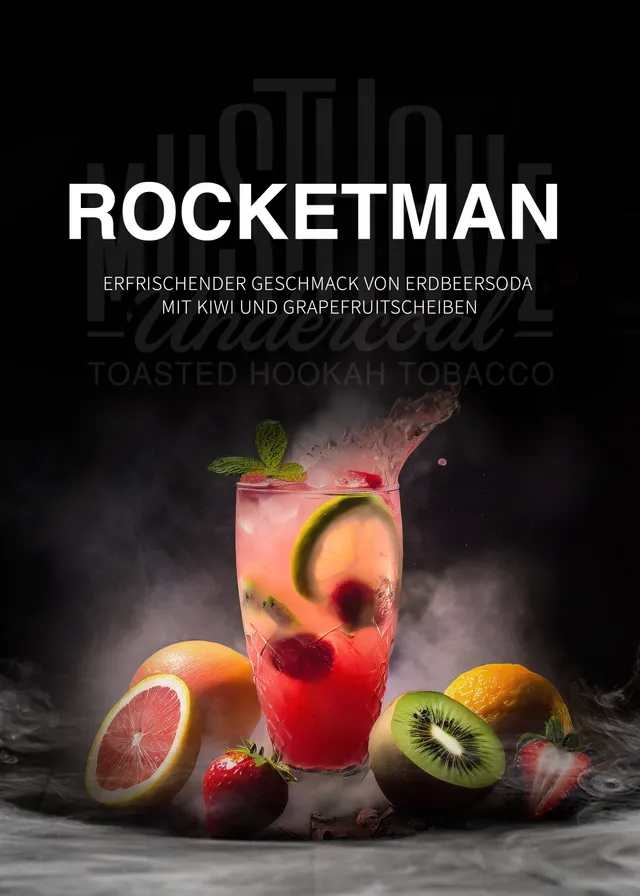 musthave-rocketman-dark-blend-wasserpfeifentabak-200g-erdbeer-soda-kiwi-grapefru image 1
